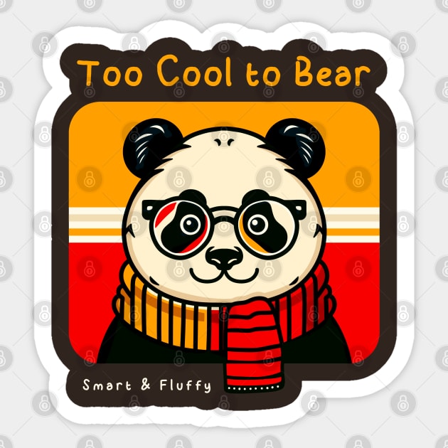 Too Cool to Bear Sticker by Fabrik